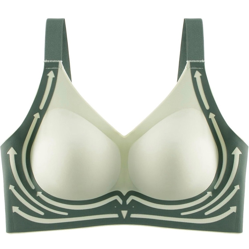 Elegant Olive Green Sports Bra - Picture 6 of 6